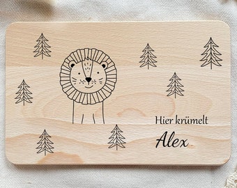 Geboortecadeau, gepersonaliseerde ontbijtplank, gepersonaliseerde plank, babycadeau geboorte, plank, houten plank, kindersnijplank