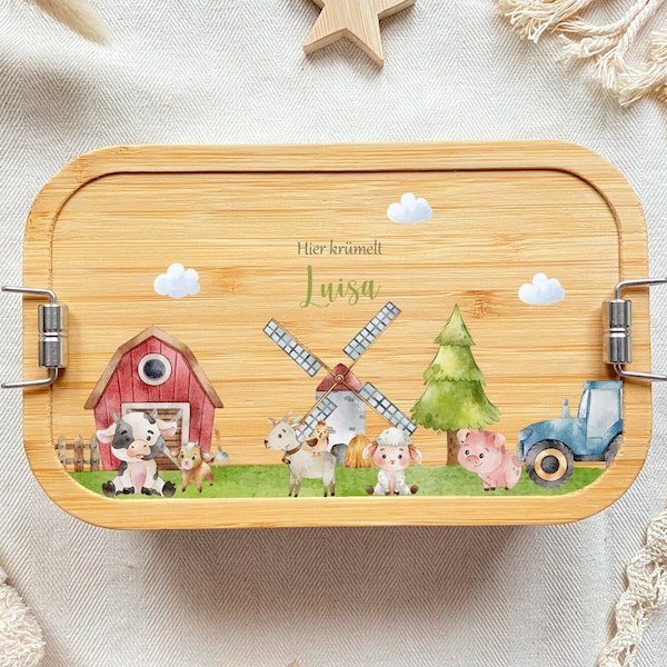 Brotdose personalisiert, Brotdose, Kindergarten, Brotdose Kinder, Edelstahl Brotdose, Lunchbox, Vesperdose personalisiert,Brotdose mit Namen