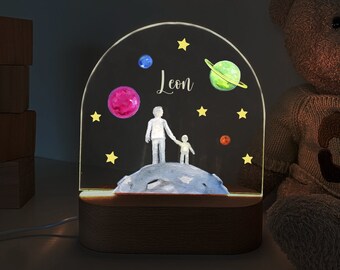 Nachtlicht personalisiert, Geschenk zur Taufe, Kinderzimmer, Kinderlampe, Lampe baby, Baby Nachtlampe,Geburt geschenk lampe,Tauf, Kids Lampe