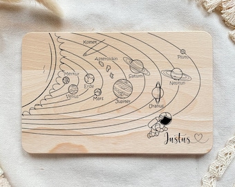 Children's gift, school enrollment, ABC board children, back to school gift, personalized gift, wooden board with engraving, math elementary school