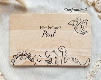 Babygeschenk Geburt, Frühstücksbrett personalisiert, Personalisiertes Geschenk Baby, Geschenk zur Geburt, Frühstücksbrett für Kinder, Taufe