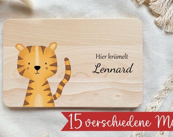 Planche petit-déjeuner enfant, cadeau bébé, planche personnalisée, cadeau anniversaire, planche en bois avec gravure, planche petit-déjeuner personnalisée