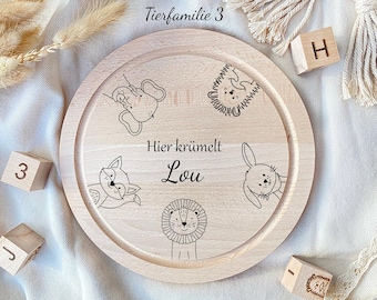 Tábua de café da manhã infantil, tábua personalizada, presente de bebê personalizado, presente infantil, tábua de café da manhã personalizada
