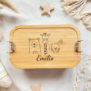 Lunchbox personalisiert, Brotdose Kinder, Brotdose, Edelstahl Brotdose, personalisiert, Geschenk personalisiert, Kinder Geschenk