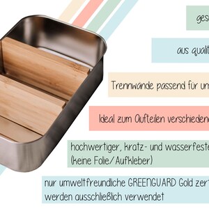 Farewell gift for kindergarten teacher, kindergarten teacher gift, lunch box, kindergarten, stainless steel lunch box, lunch box with name, graduation party image 9