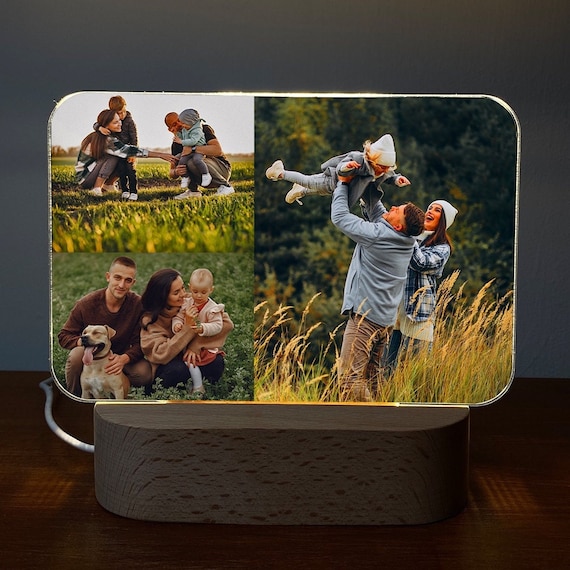 Fotogeschenk, Abschiedsfeier, Geburtstagsgeschenk Frau, Hochzeit Geschenk, Jahrestag Geschenk für Ihn, Geschenk Freundin, Bilderrahmen, LED