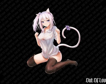 OUTXLOVE NEKO AIKA Anime Decal