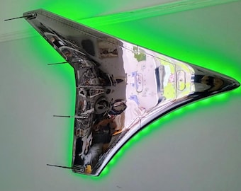 Machine Polished Airbus A320 Wingtip Fence Sharklet Airline Aviation Upcycle Boeing Gift Plane Pilot A319
