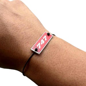 The 747 Bracelet British Airways G-CIVO Fuselage Skin Upcycled Pilot Aviation Aviator Gift Airline Jayyviation