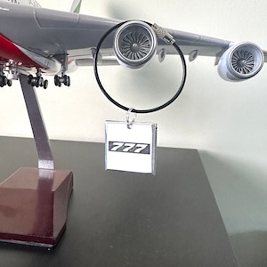 British Airways Boeing 777 G-ZZZA Fuselage Cut Keychain Keyring Plaque  Collectible Airbus memorabilia Pilot gift engraved