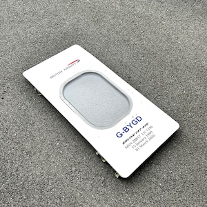 British Airways  G-BYGD Boeing 747 Window fuselage Cut Upper Deck Airline Aviation Upcycle Boeing Gift Plane Aircraft Aviator