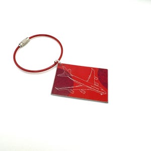 British Airways Boeing 747 G-CIVO Tail Cut Luggage Tag Keychain Keyring concorde Collectible Airbus memorabilia Pilot gift engraved CSD