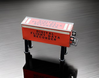BLACK RECORDER BOX 1.2セット Black Box Flight Data Recorder Coffee Table Fuselage Airline