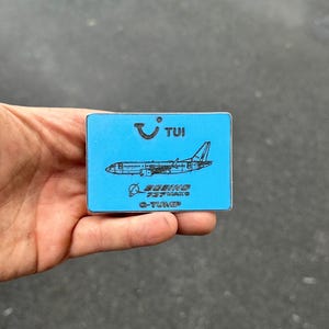 Tui D-ABKA 737 max 8 Stil Rumpf Cut Kreditkartengröße Tag Sammler Concorde Sammlerstücke Airbus Erinnerungsstücke Pilot Geschenk graviert IFM