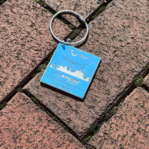 Tui Boeing 737 D-AHFV Fuselage Cut Luggage Tag Keychain Keyring Plaque  Collectible Airbus memorabilia Pilot gift engraved Laser Germany