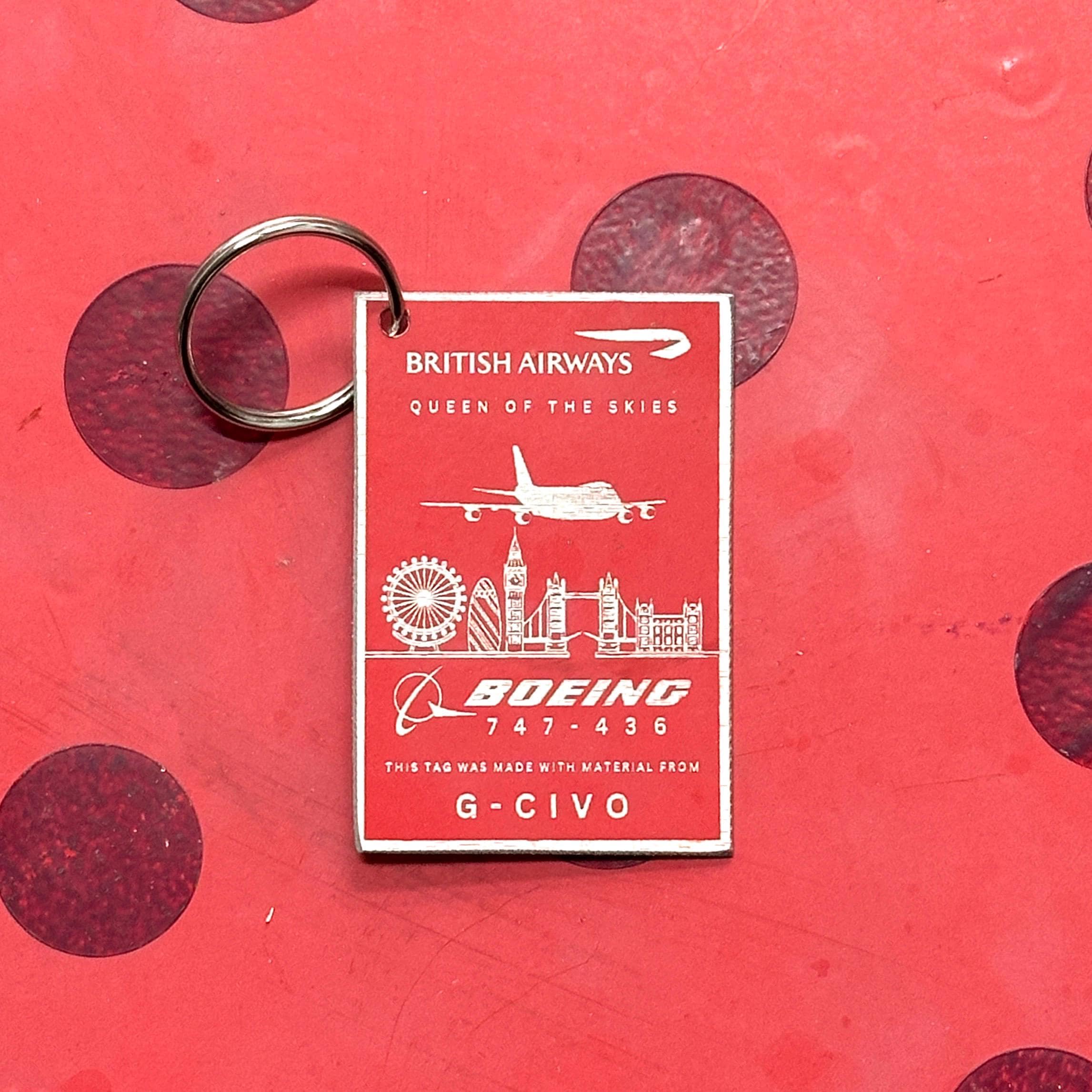 Boeing 747 Keychain - Etsy