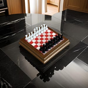 British Airways Boeing 747 Fuselage Cut Chess Board Set World’s First Collectible Airbus memorabilia Pilot gift engraved