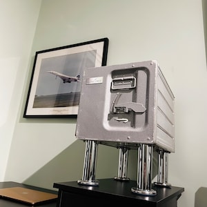 ブリティッシュ・エアウェイズ コンコルド G-BOAC ギャレーボックス ミールカート 航空会社 スピードバード 機内ボックス アトラス 収納 サイドテーブル ハンドメイド 非常に希少