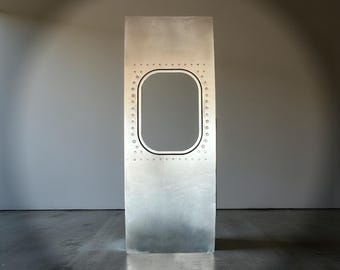 Genuine Boeing 737 Mirror Polished Fuselage Cut Airline Aviation Upcycle Boeing Gift Plane Aircraft Aviator