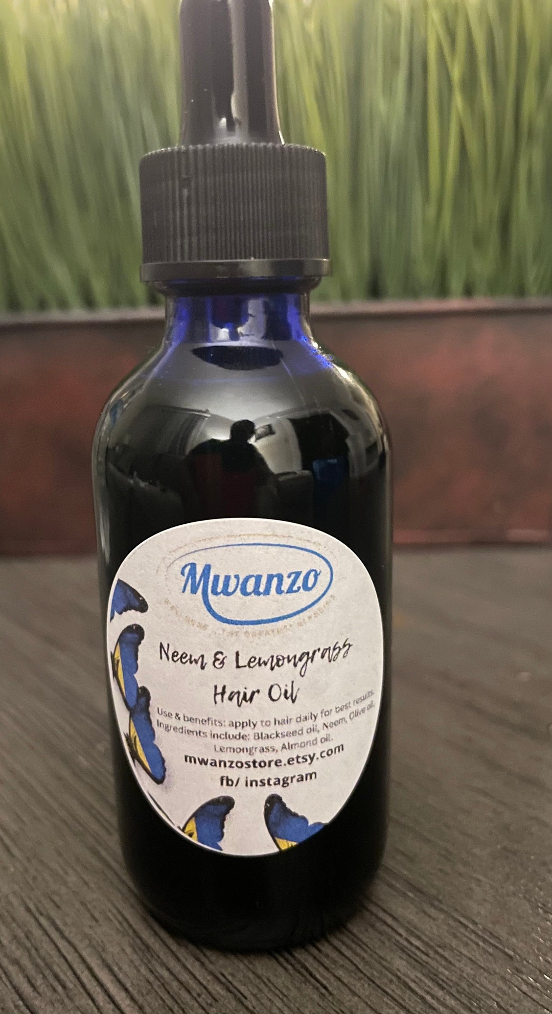 Neem & Lemongrass Hair Growth Oil Etsy