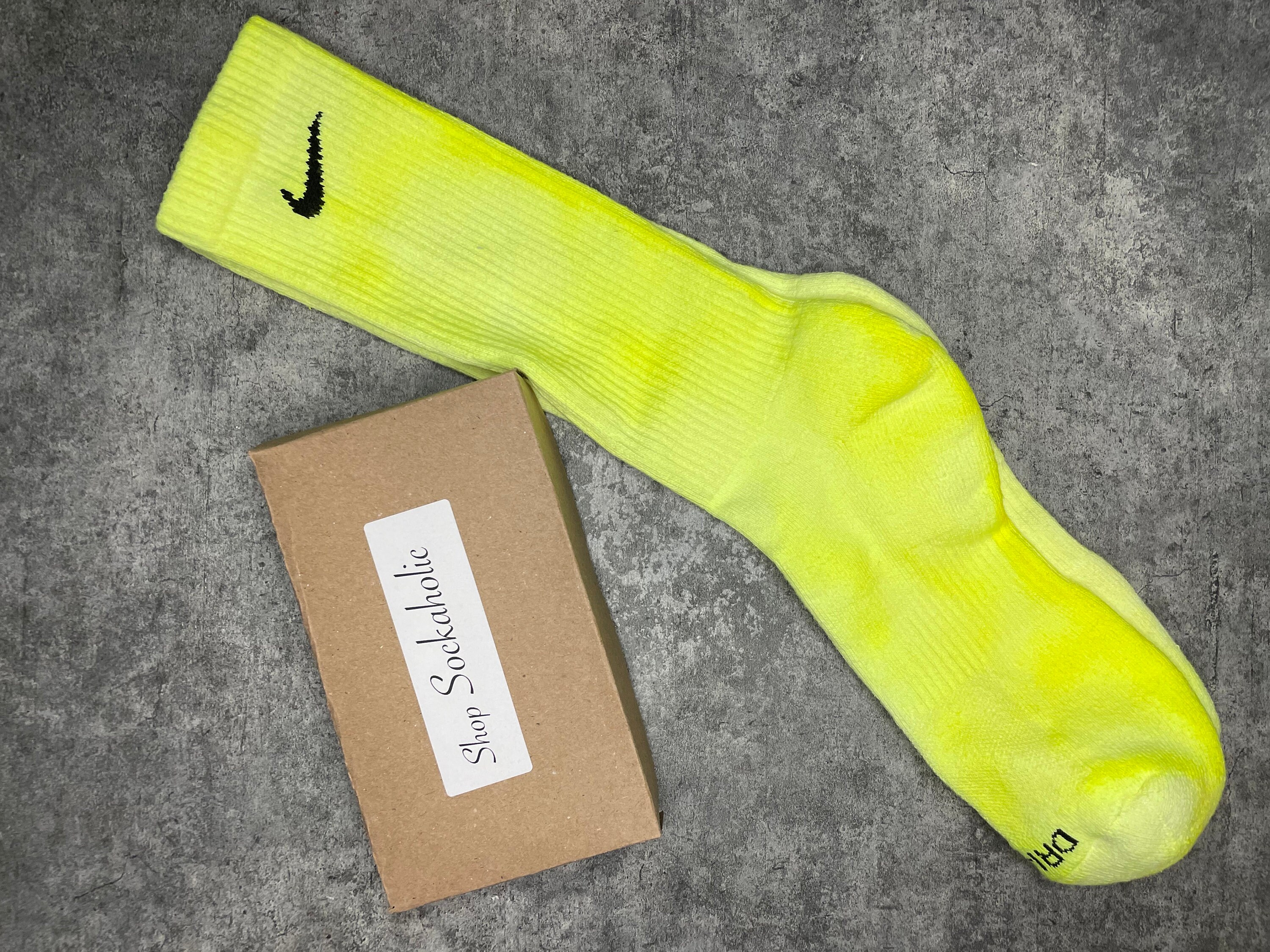 yellow nike sock boots