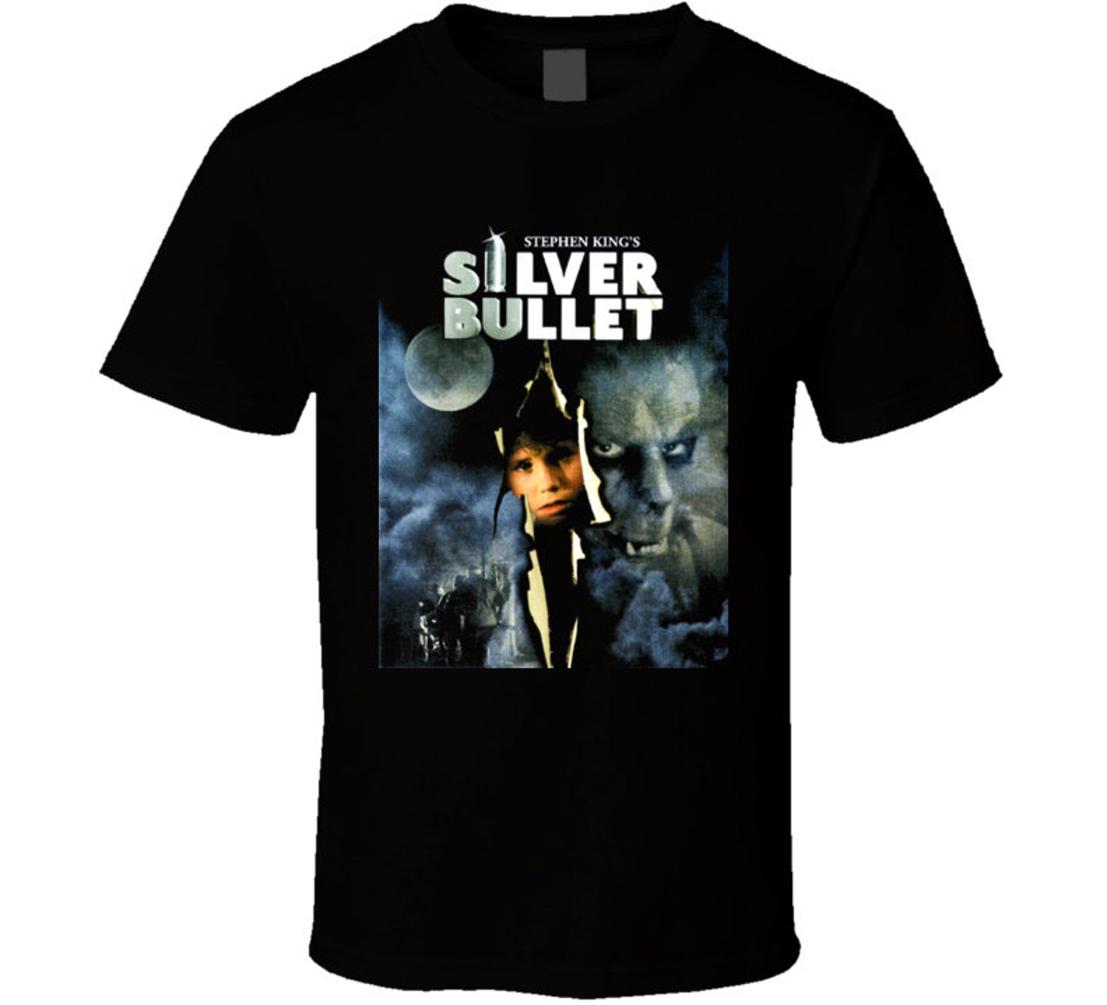 Stephen King Silver Bullet Movie Poster T Shirt Etsy