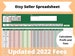 Etsy Seller Bookkeeping Spreadsheet Fee & Profit Calculator Automated Excel Template Instant Download US Version 