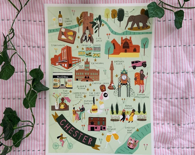 Chester Map - Etsy