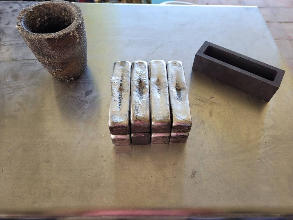 Aluminum bar ingot bullion for casting 1lb/.45kg Etsy