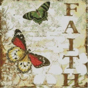 Faith - Cross Stitch Chart/Pattern/Design/XStitch   INSTANT Download (PDF) Pattern Keeper available on request