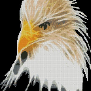 Fraktal Adler - Kreuzstich Chart / Muster / Design / XStitch Sofortiger Download (PDF-Format) GEDRUCKT Chart auch erhältlich