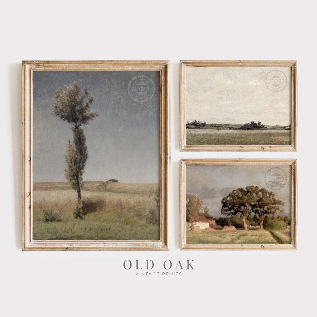Vintage Gallery Wall Print SET French Country Landscape - Etsy