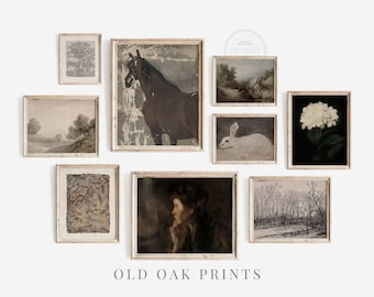 Vintage Farmhouse Gallery Wall Prints: Moody Art Set (Digital Download)