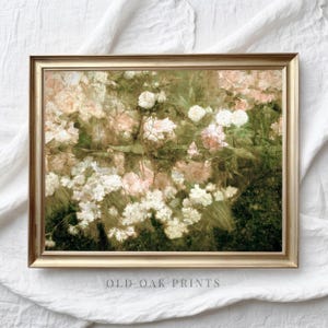Whites Flower Garden, Vintage Botanical Painting, High-Resolution Wall Decor, PRINTABLE Digital Wall Art, Instant Download | 1001