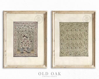 Vintage Tapestry Art Prints: Neutral Boho Farmhouse Decor (Digital Download)