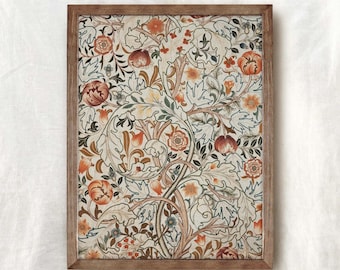 Vintage Floral Tapestry Print: Cottagecore Farmhouse Wall Art (Digital Download)