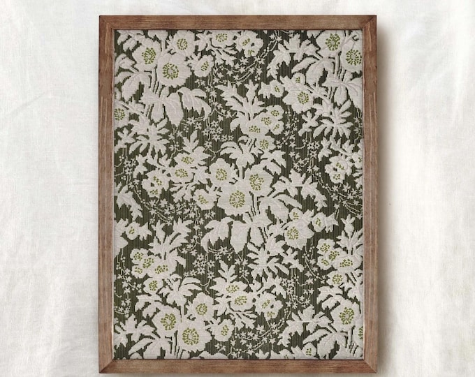 Vintage Floral Reed Art Paining From the 70s, Yellow Green Orange ...