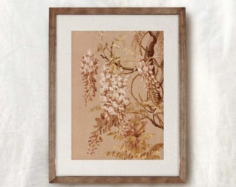 Vintage Champagne Blossom Tree Print | Botanical Cottagecore Wall Art (Digital Download)