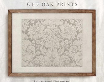 Tapestry Art Print | Vintage Neutral Textile Wall Art | Modern Farmhouse Download | PRINTABLE | 320