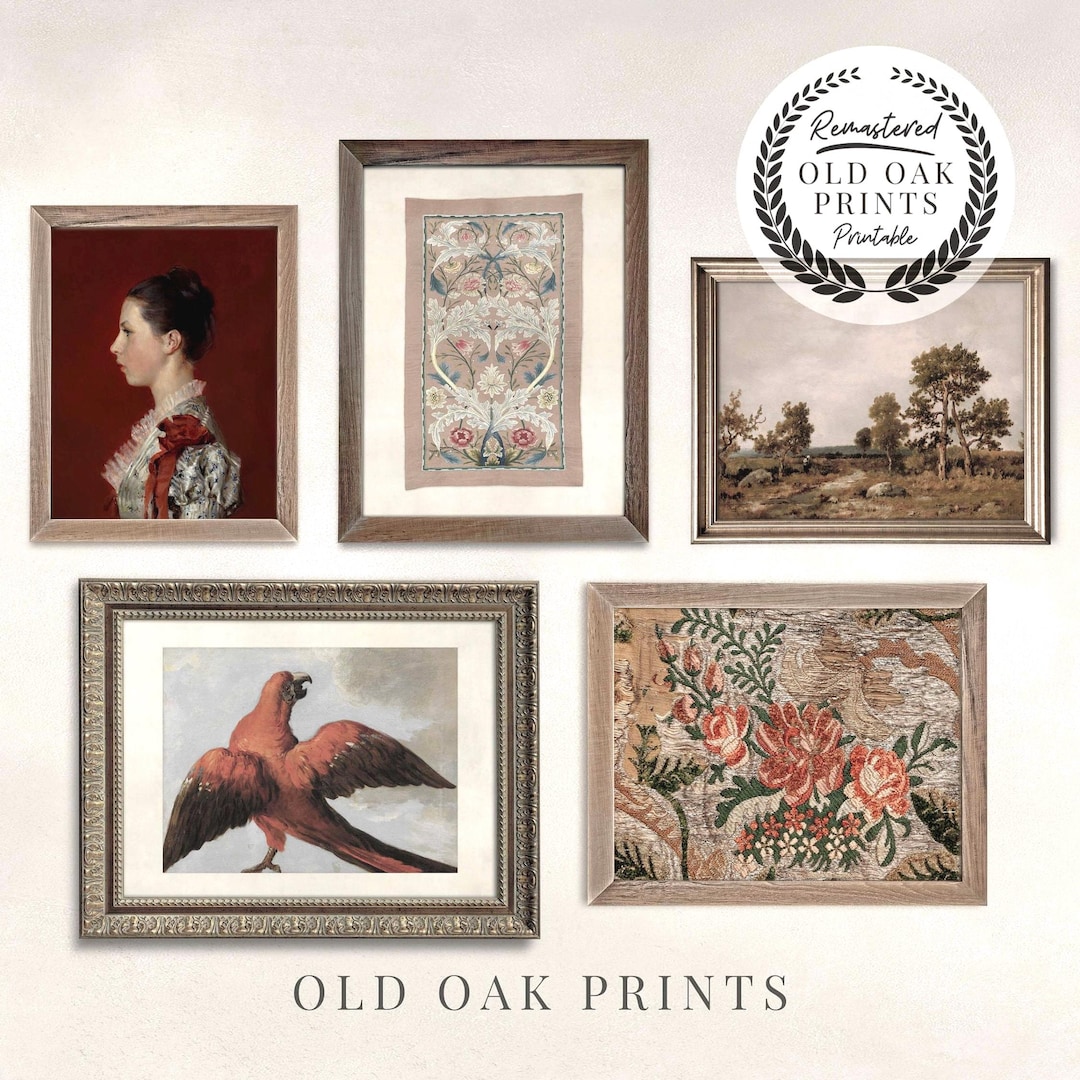 Vintage Gallery Wall Art Set | Antique European Prints (digital ...