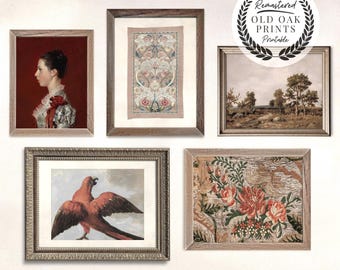 Vintage Gallery Wall Art Set | Antique European Prints (Digital Download)