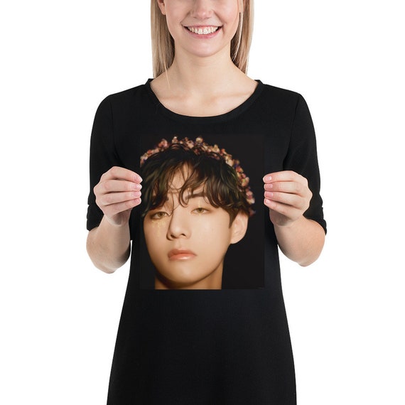 BTS V- Glitter Hot Taehyung Art Print - Etsy