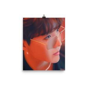 BTS JHope- Soft Retro Hobi Art Print