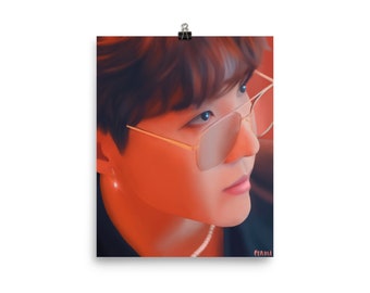 BTS JHope- Soft Retro Hobi Art Print