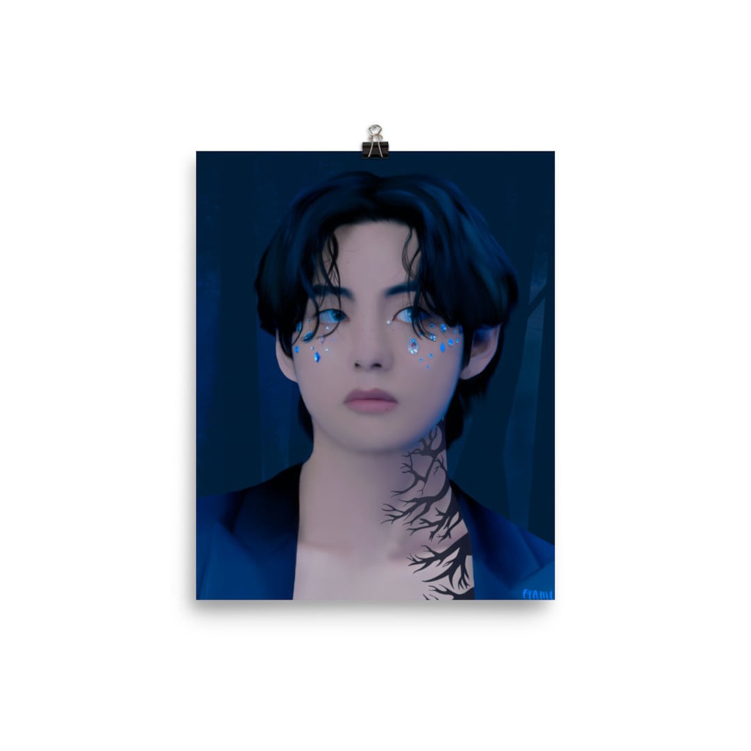 BTS V- Jeweled Hot Taehyung Art Print - Etsy