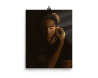 BTS V- Hot Dark Dragon Taehyung Art Print