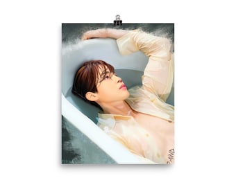 BTS Jimin- Shirtless Hot Jimin Art Print