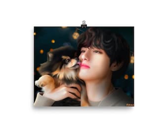 BTS V- Yeontan and Taehyung Art Print