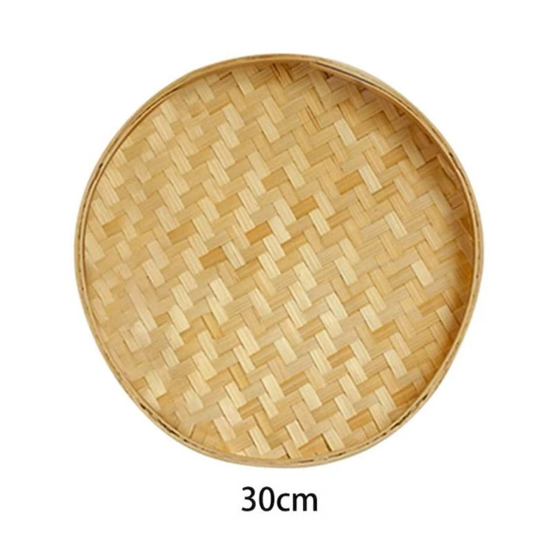 Round Bamboo Wall Art Natural from Indonesia Etsy