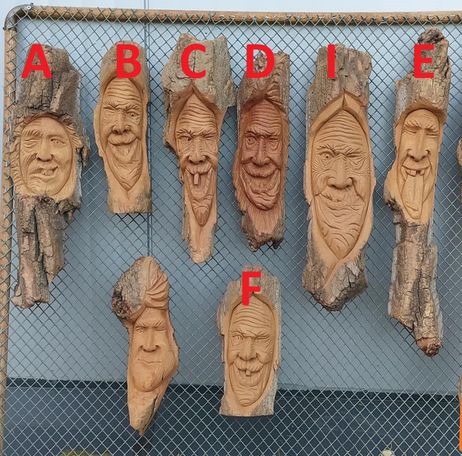 Wood Spirit Wood Carving Carved Wood Spirit Wood Spirit Etsy